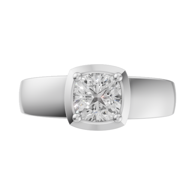 cushion-14k white gold|cushion-18k white gold|cushion-platinum