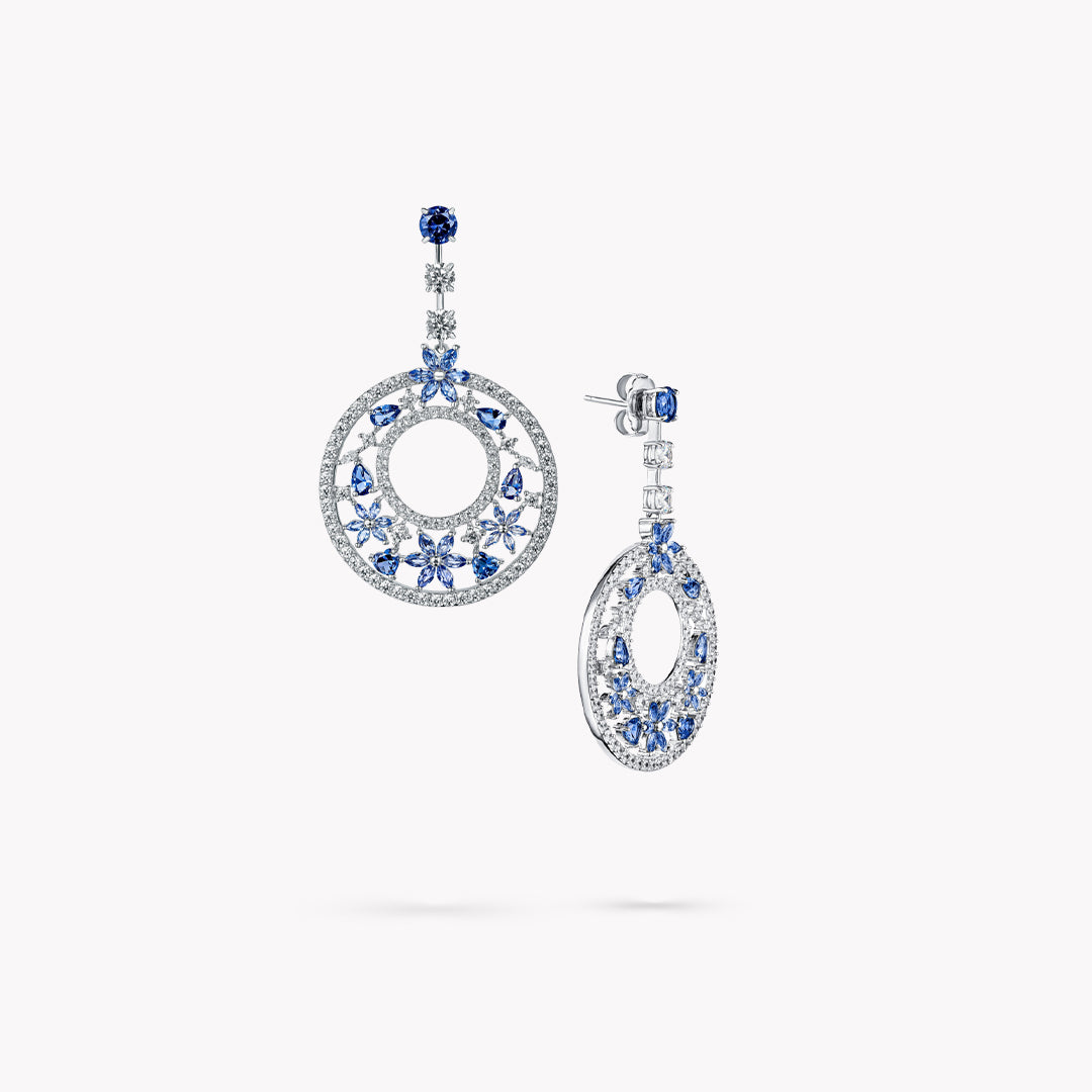 Multi Shapes Drop Earrings