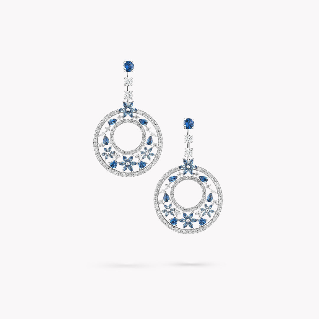 Multi Shapes Drop Earrings