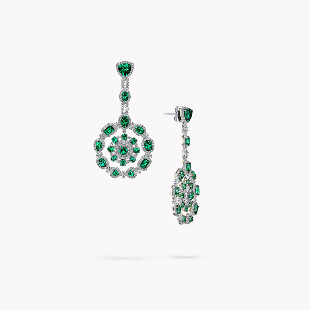 Multi Shape Drop Earrings