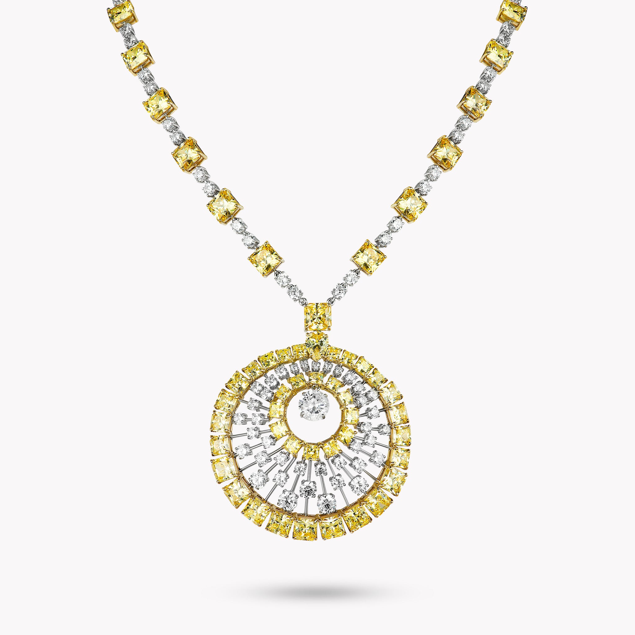 Fancy Shape Drop Necklace
