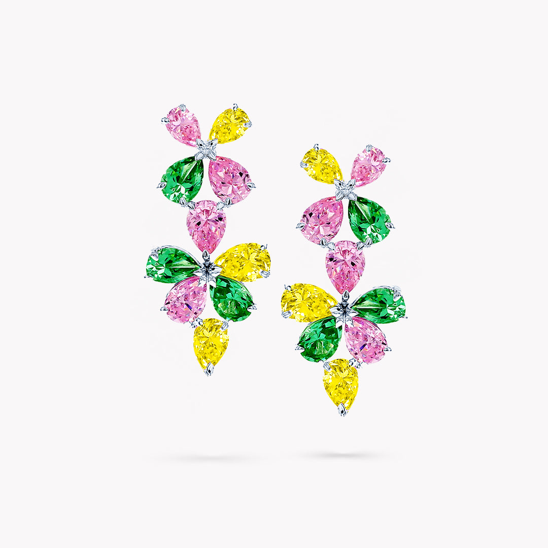 Pear Shape Drop Earrings