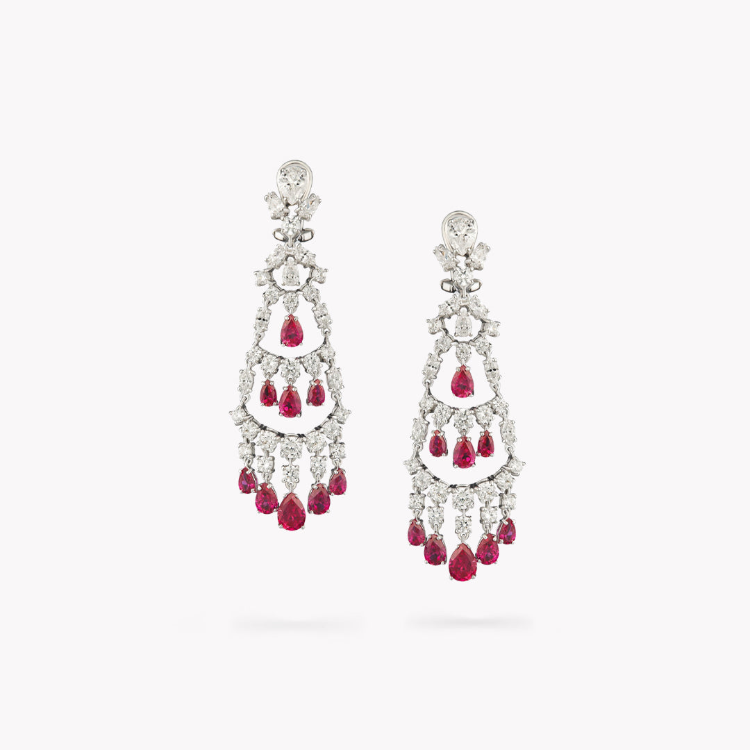 Fancy Shape Drop Earrings