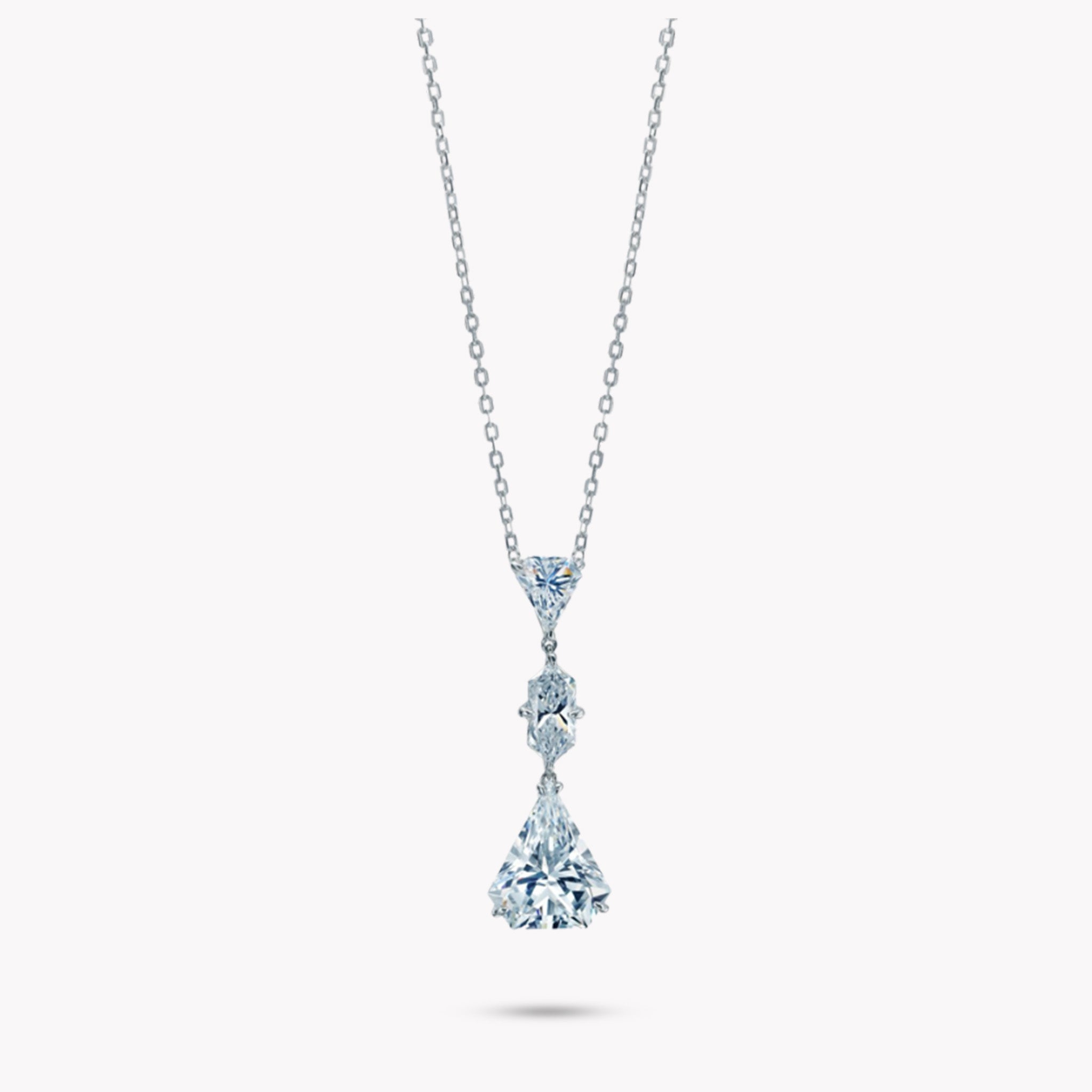 3 Stone Drop Pendant