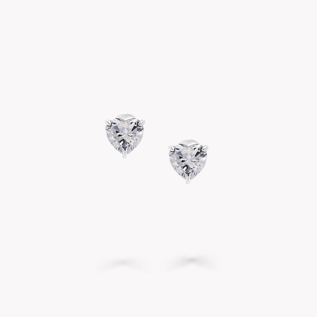 Heart Shape Stud Earrings