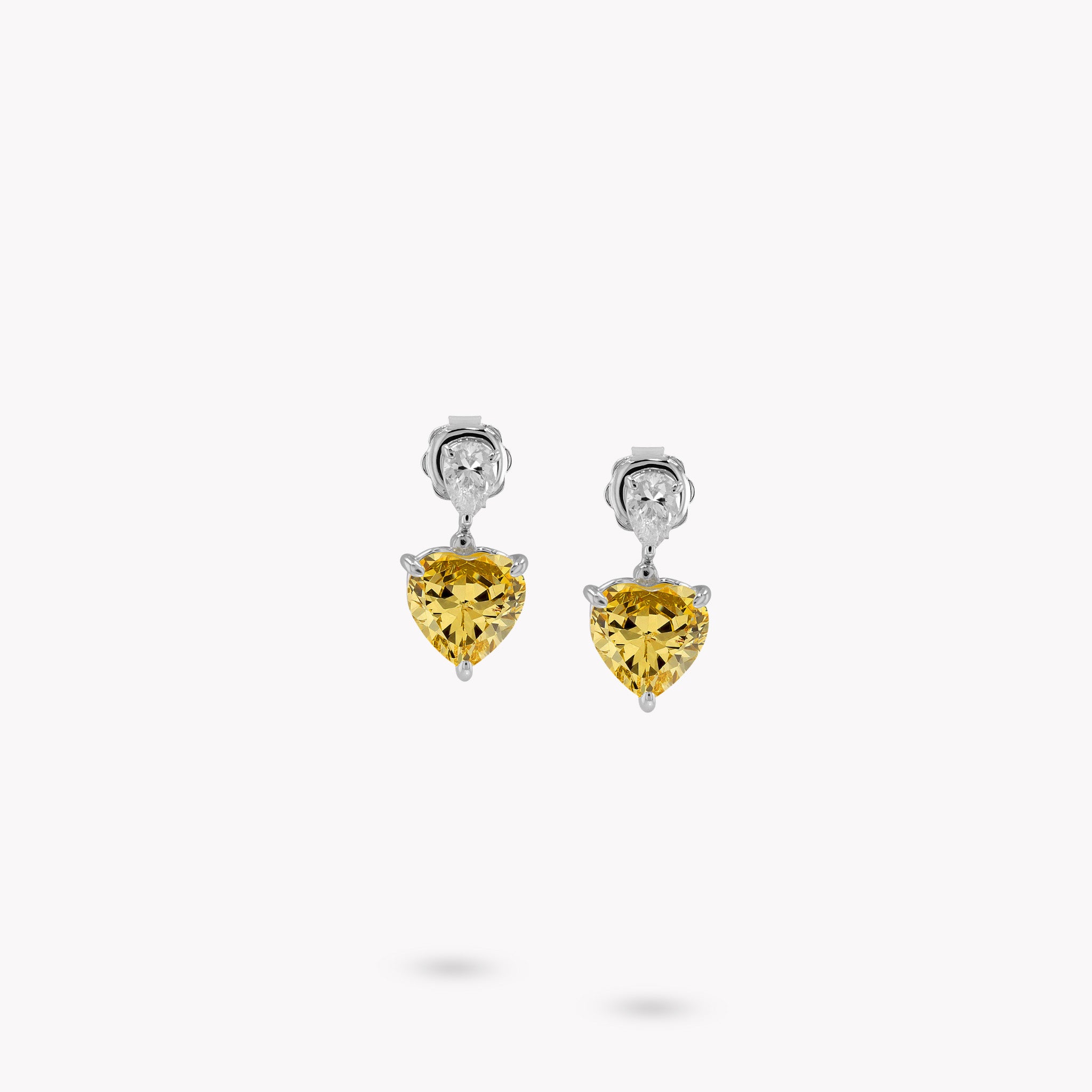 2 Stone Drop Earrings