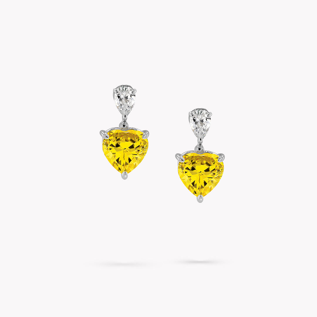 2 Stone Drop Earrings