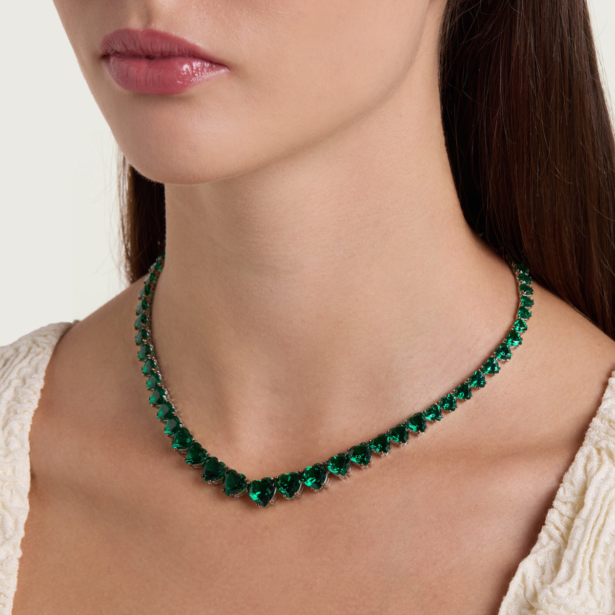 Emerald Heart Choker