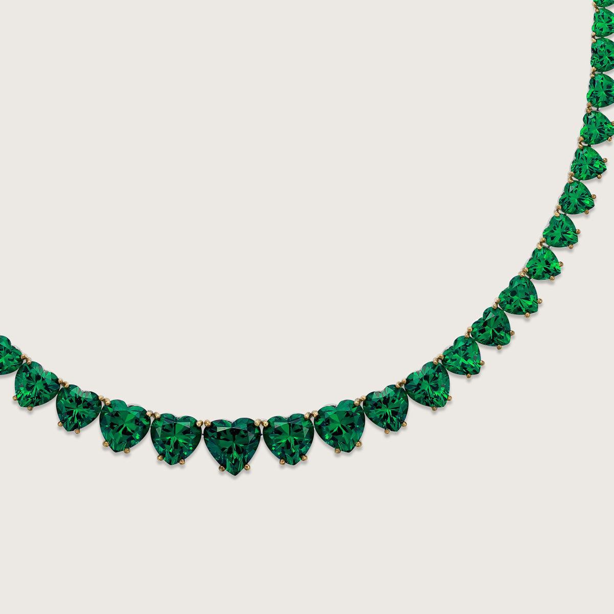 Emerald Heart Choker