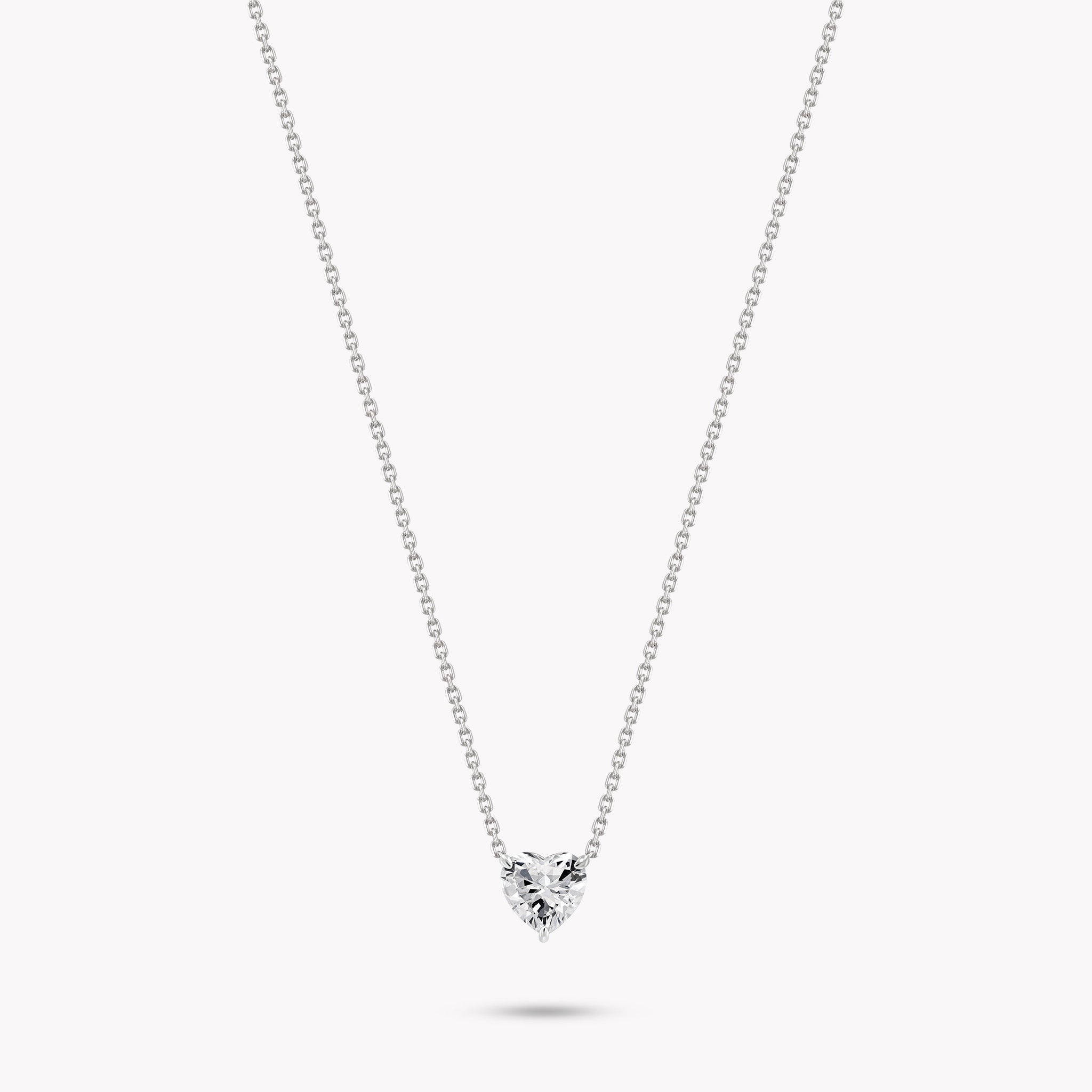 Heart Shape Solitaire Pendant