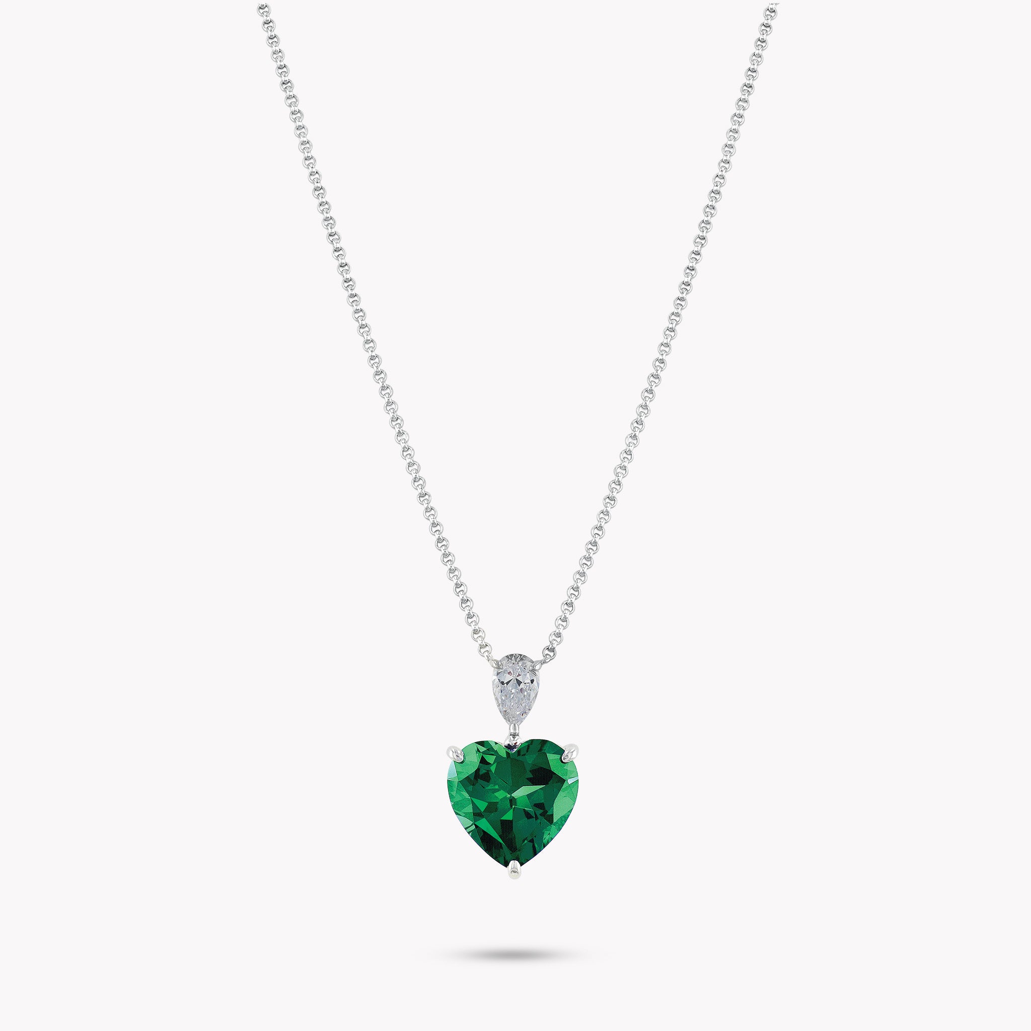 2 Stone Drop Pendant
