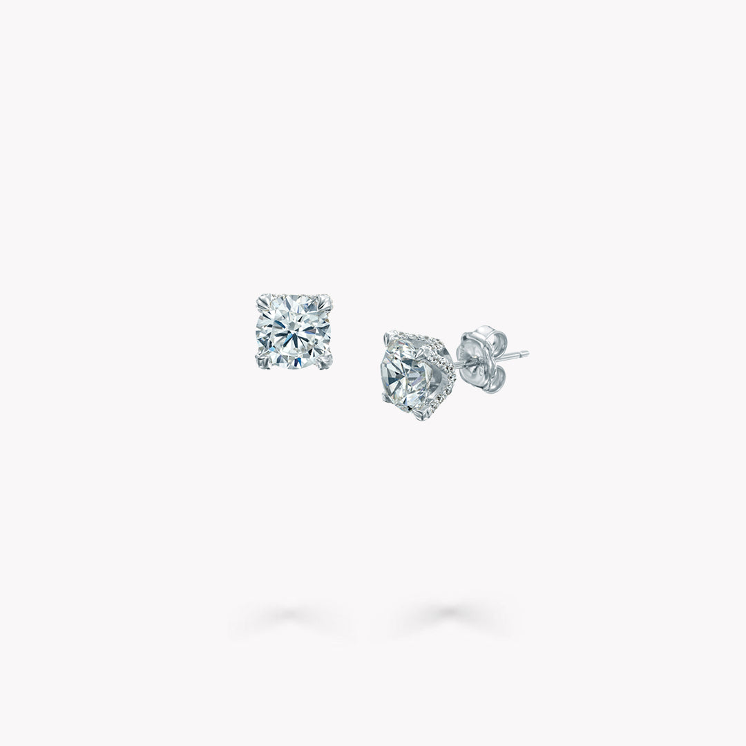 Pave Stud Earrings