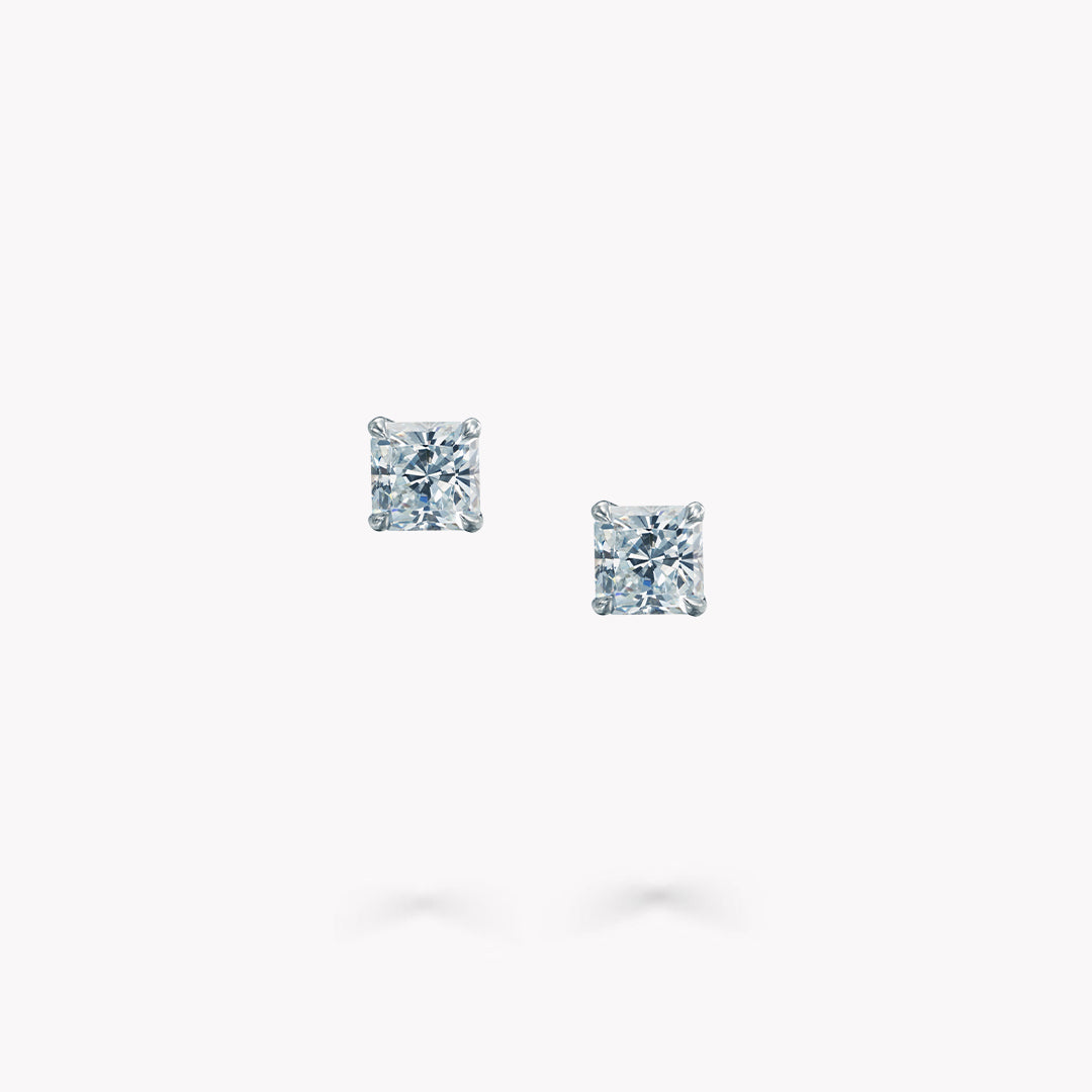 4 Prong Stud Earrings