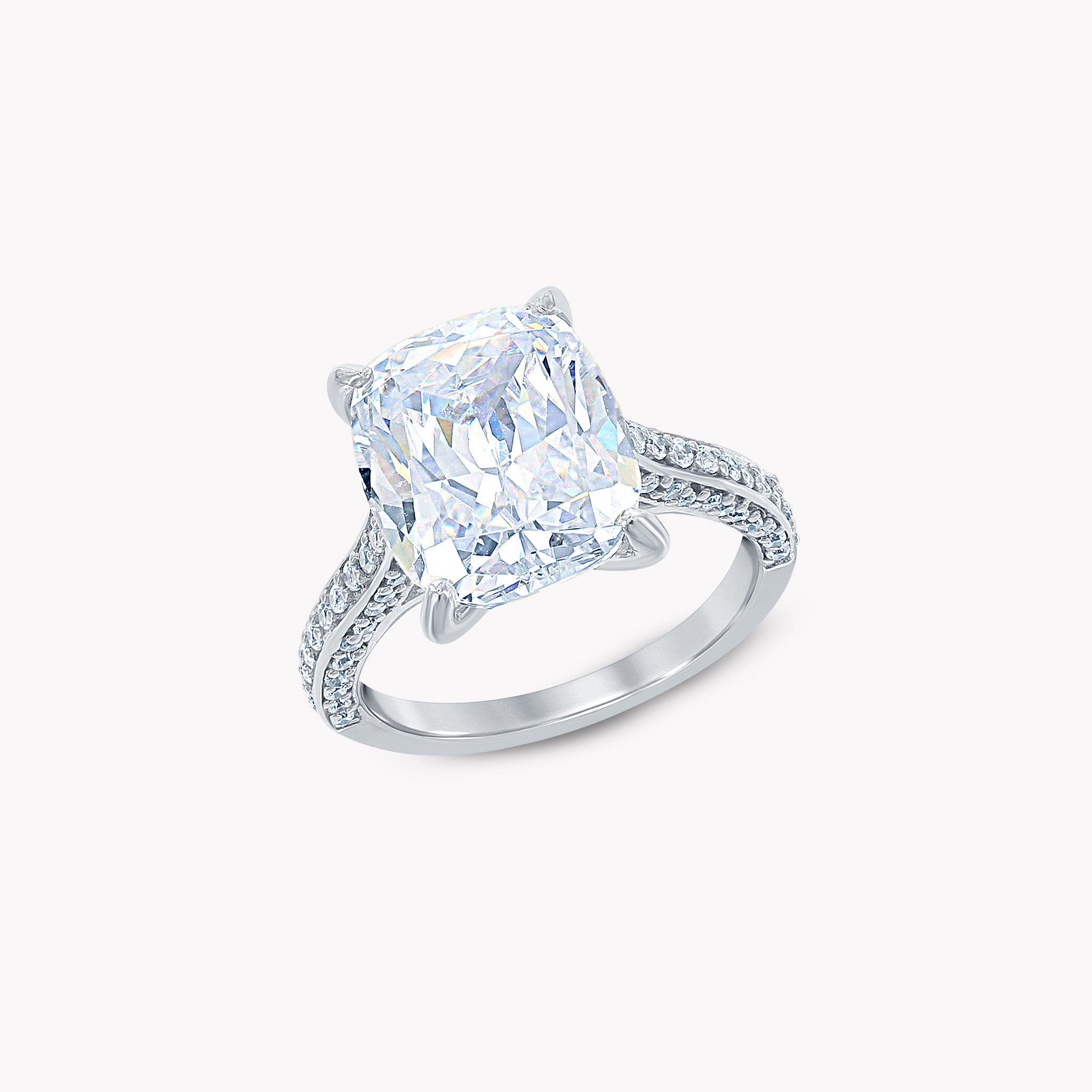Pave Solitaire Ring