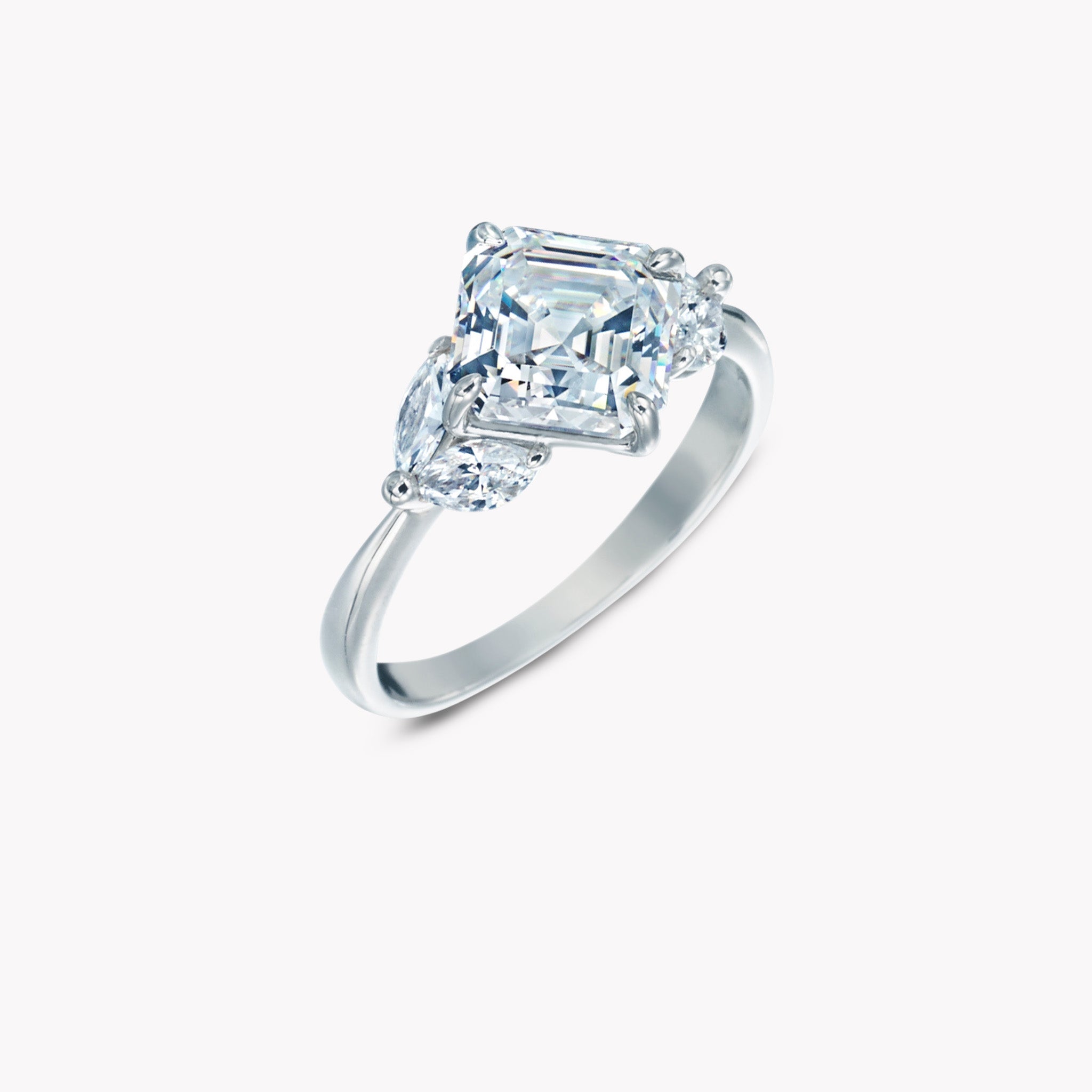 Double Marquise Accent Ring