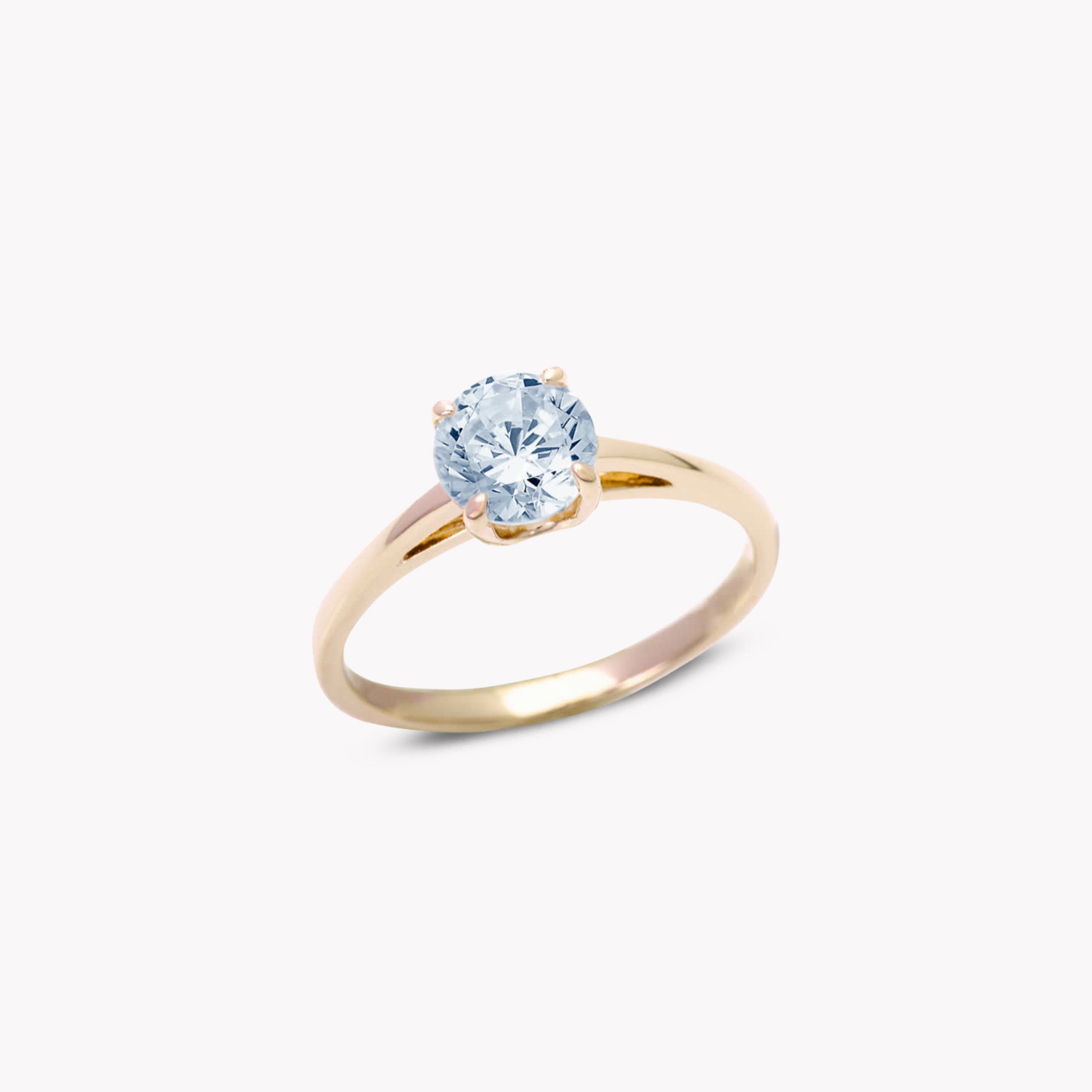 4 Prong Solitaire Ring