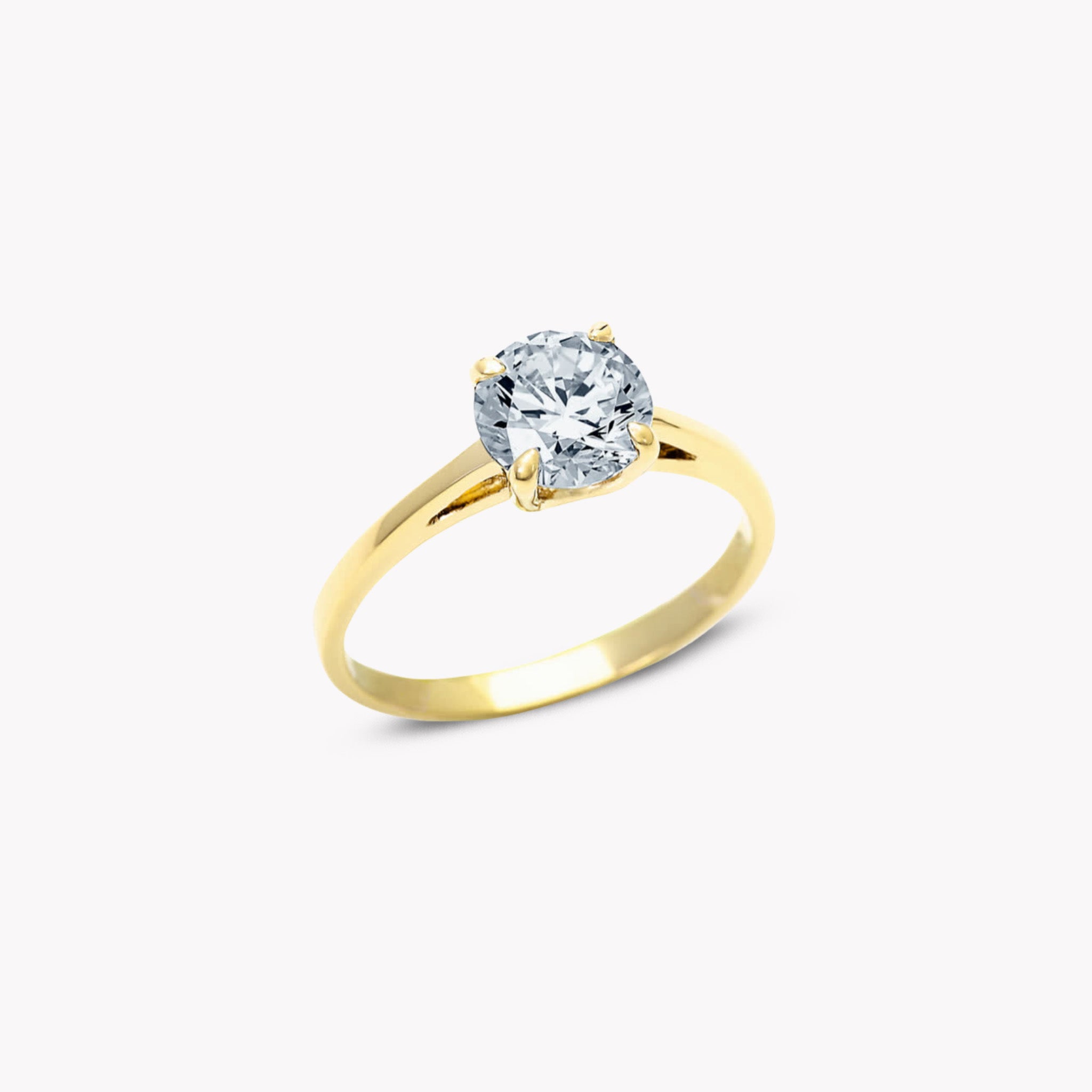 4 Prong Solitaire Ring
