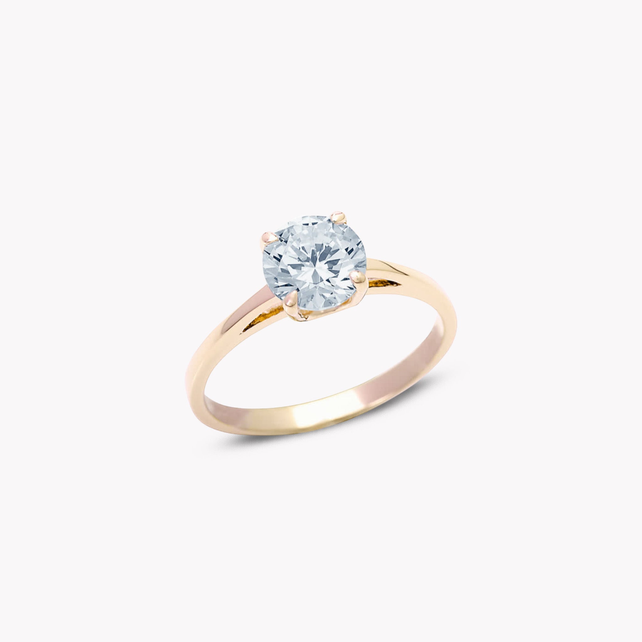 4 Prong Solitaire Ring