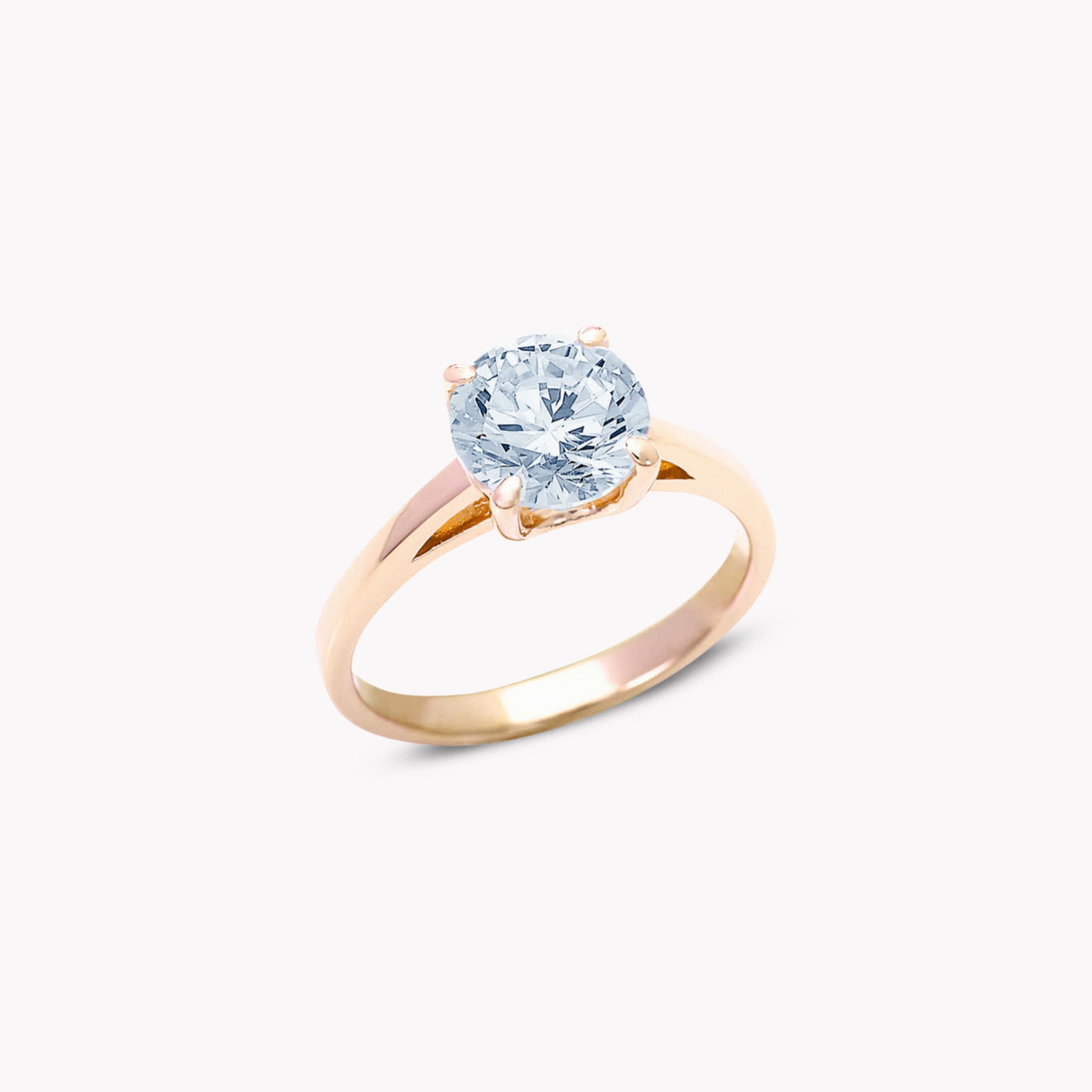 4 Prong Solitaire Ring