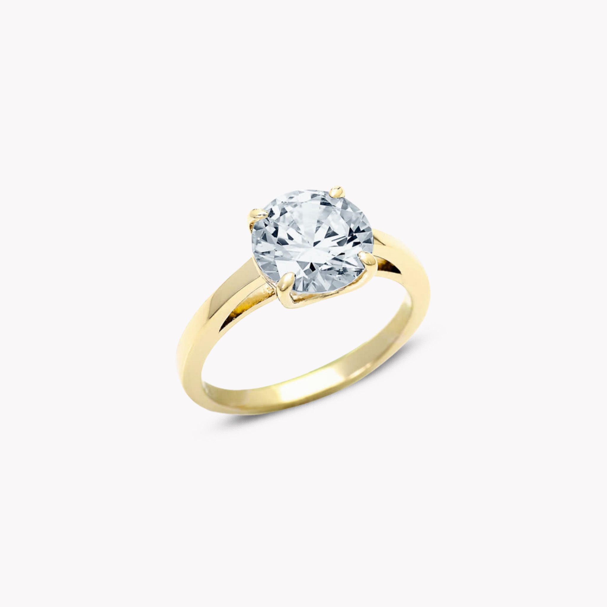 4 Prong Solitaire Ring