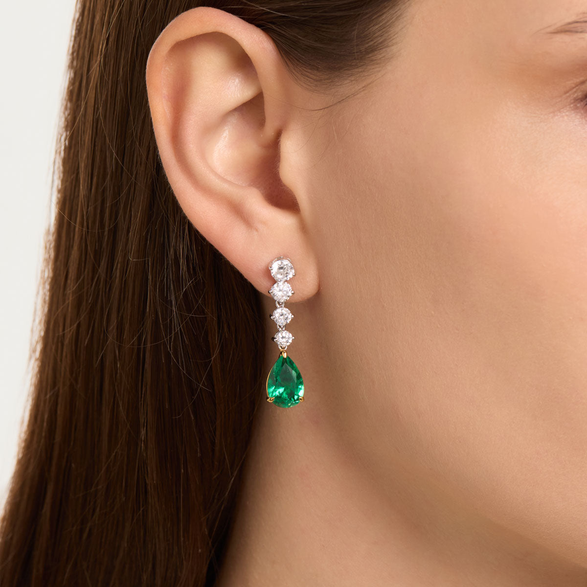 Sculpted Pear Earrings