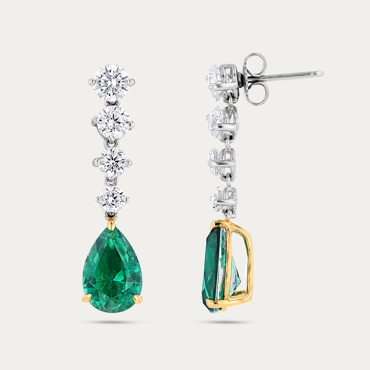 Sculpted Pear Earrings