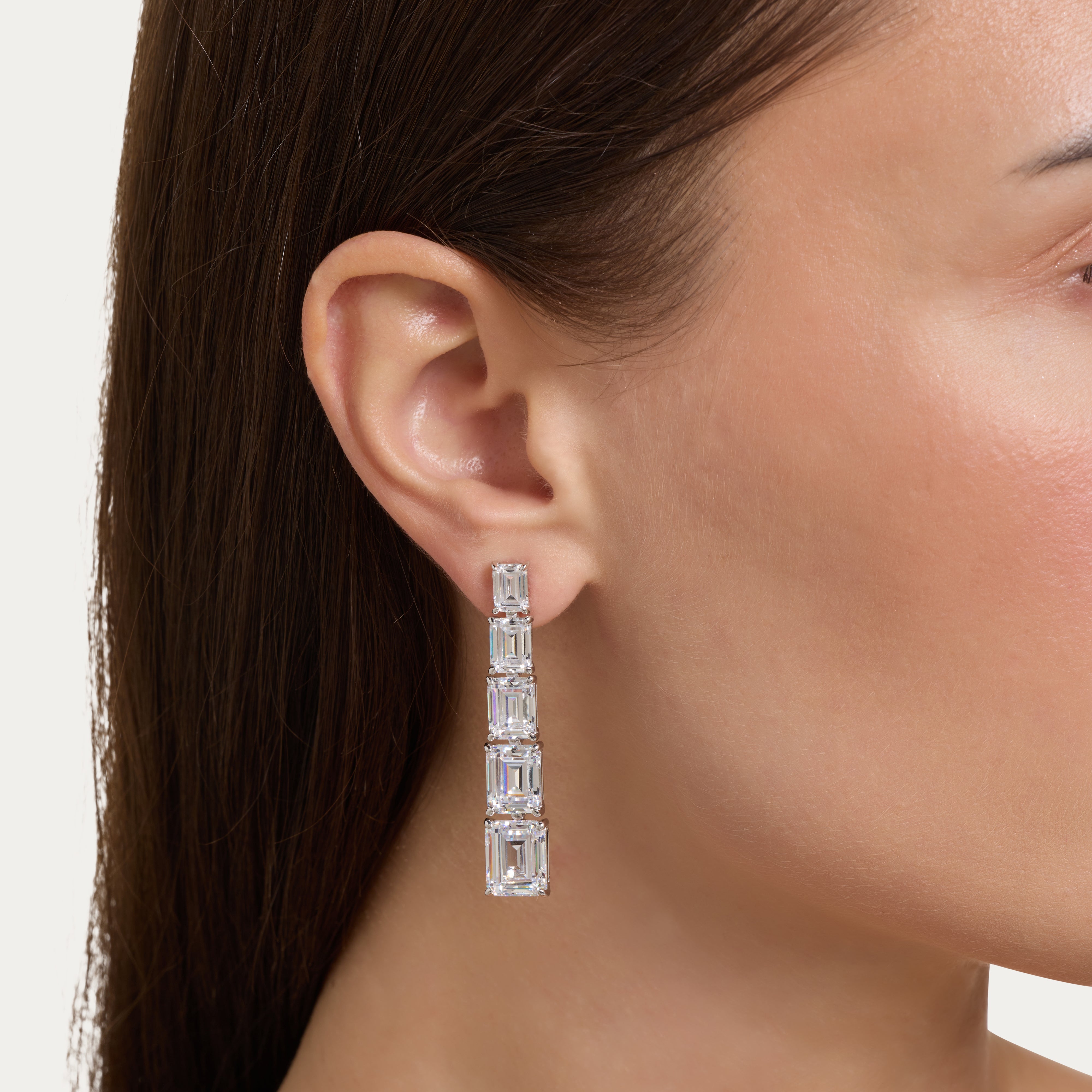 Emerald Step Earrings