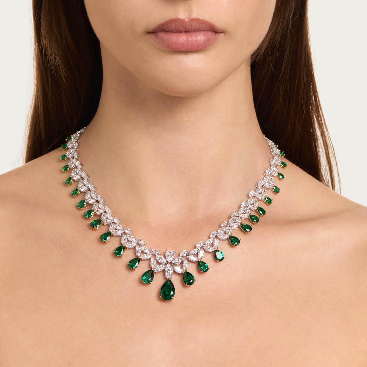 Pear & Marquise Necklace