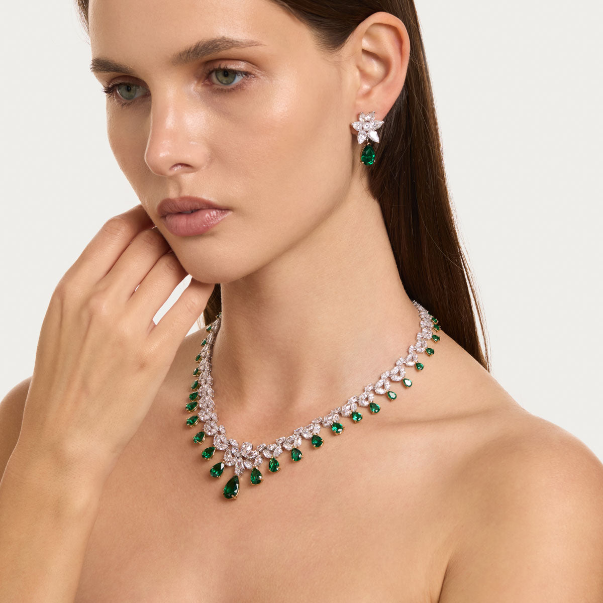 Pear & Marquise Necklace