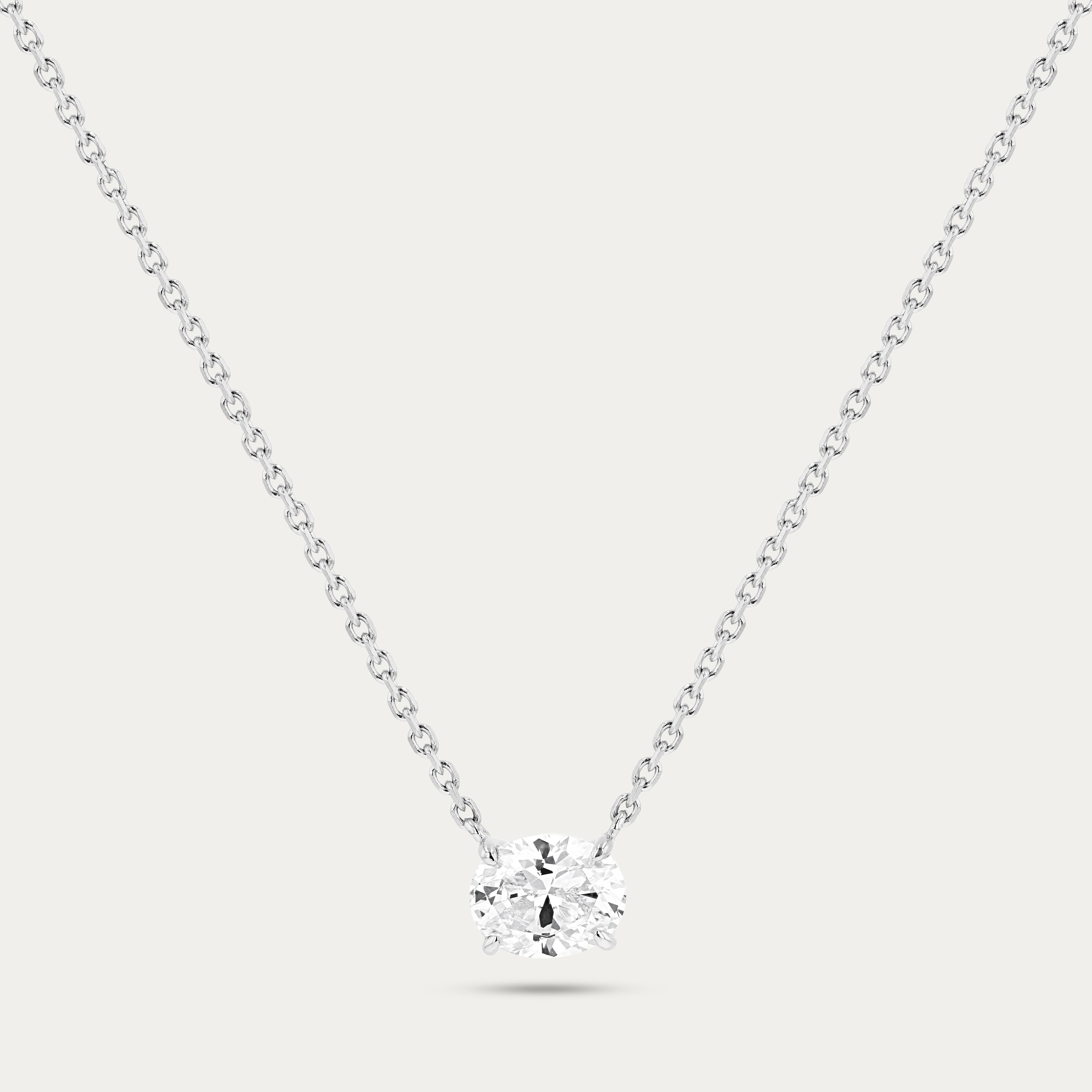 Oval Promise Bridal Pendant