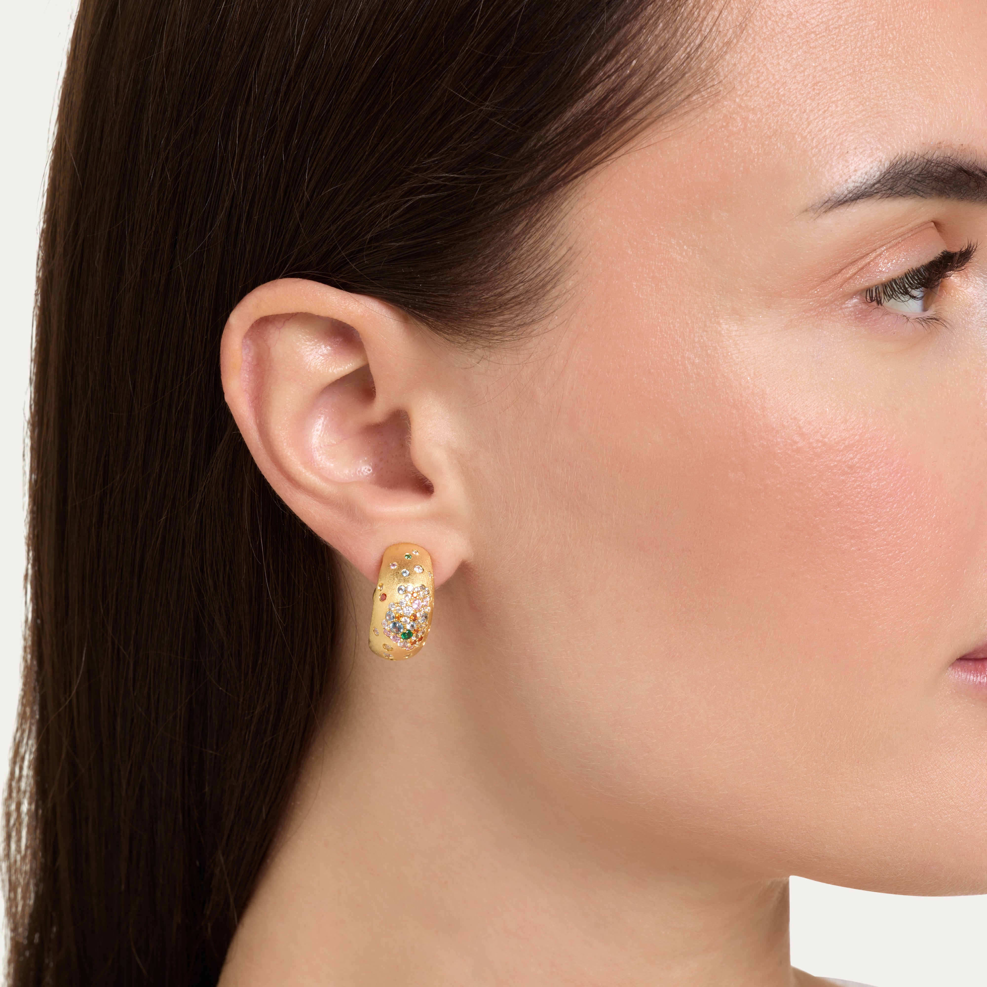 Confetti Glow Bold Hoops