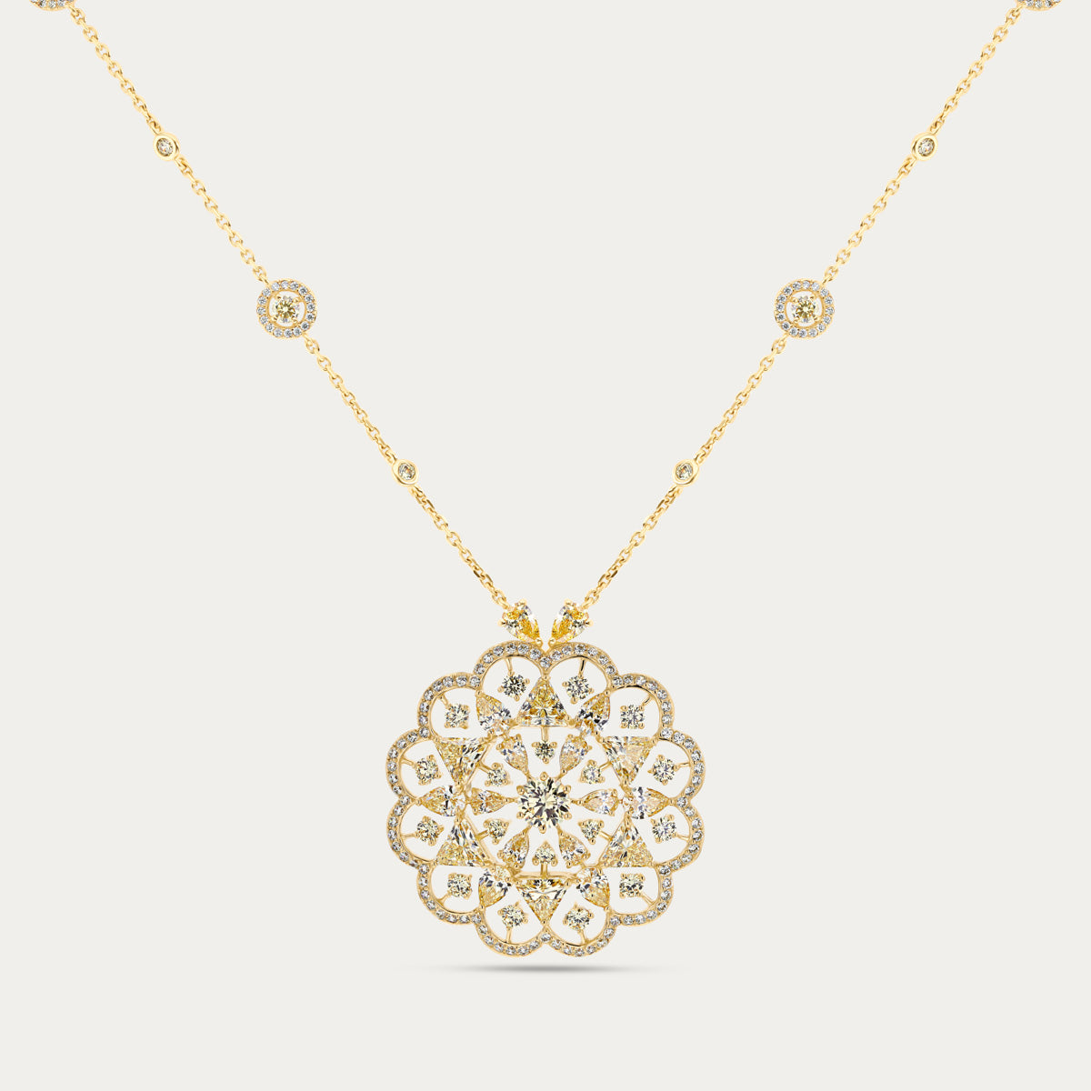 Golden Glow Canary Necklace