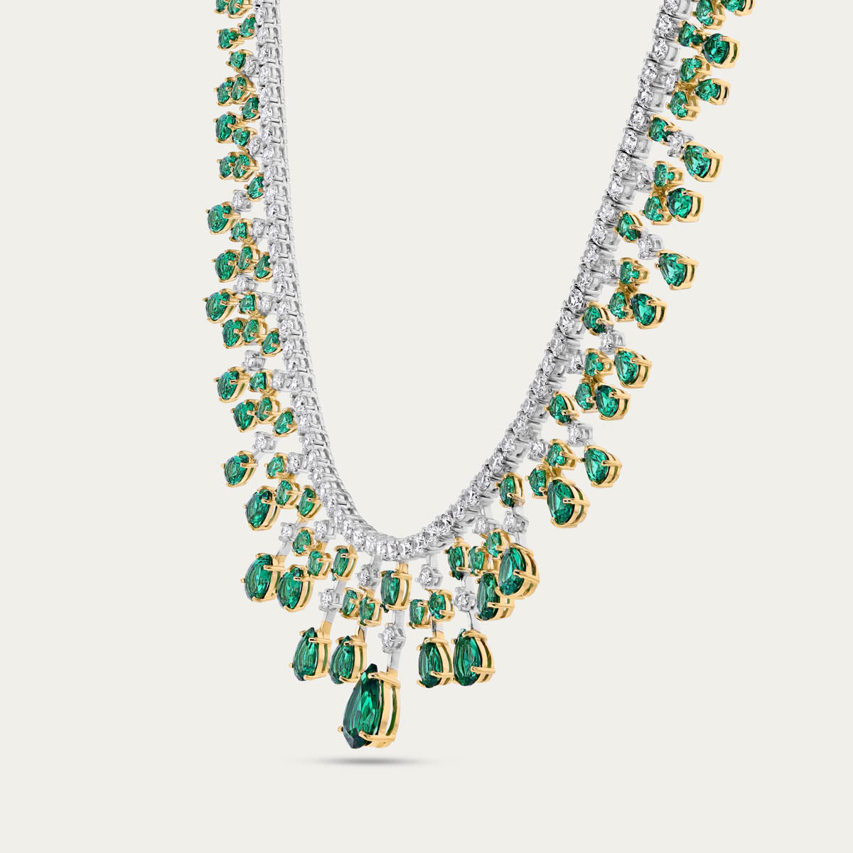 Emerald Teardrop Necklace