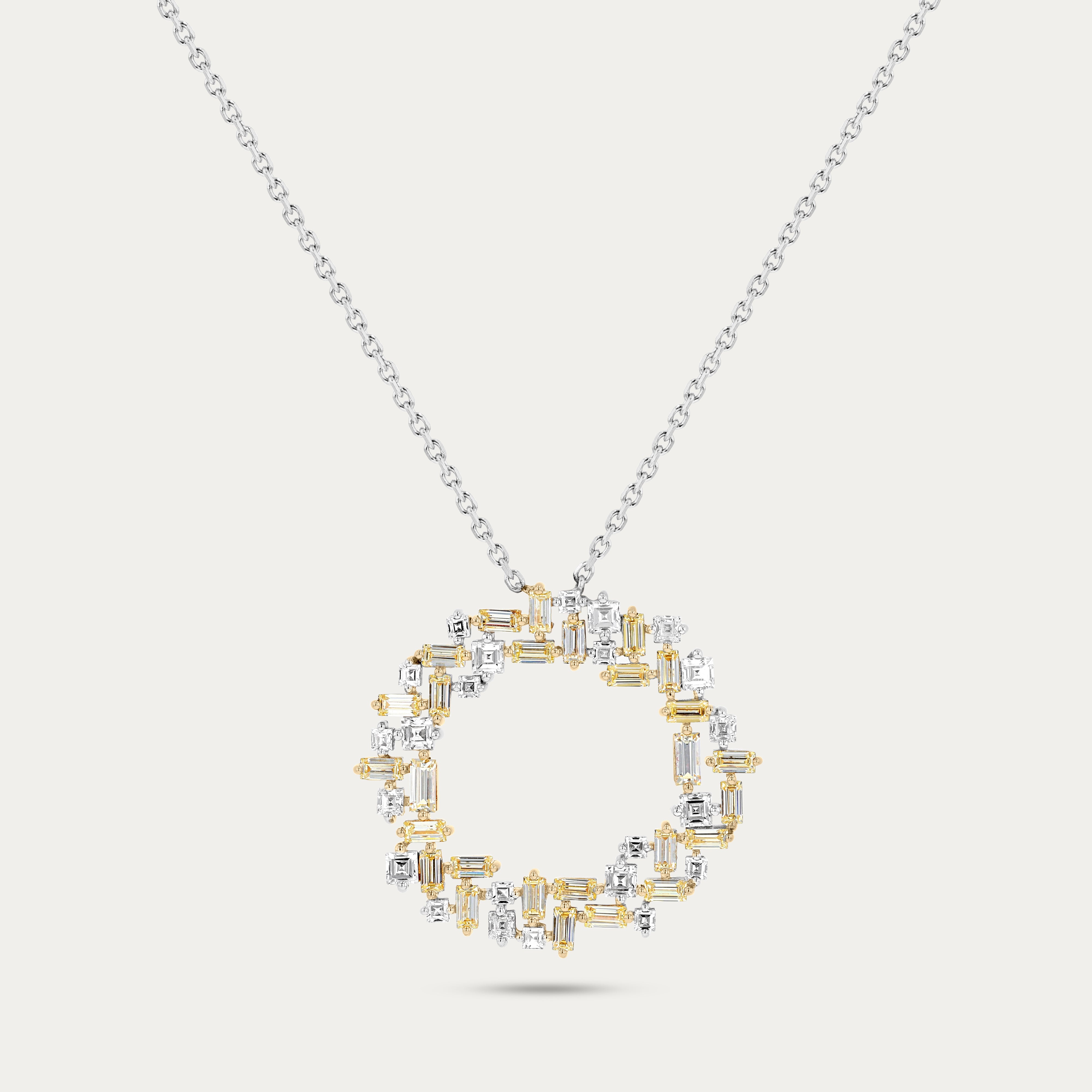 Silver Light Wreath Necklace