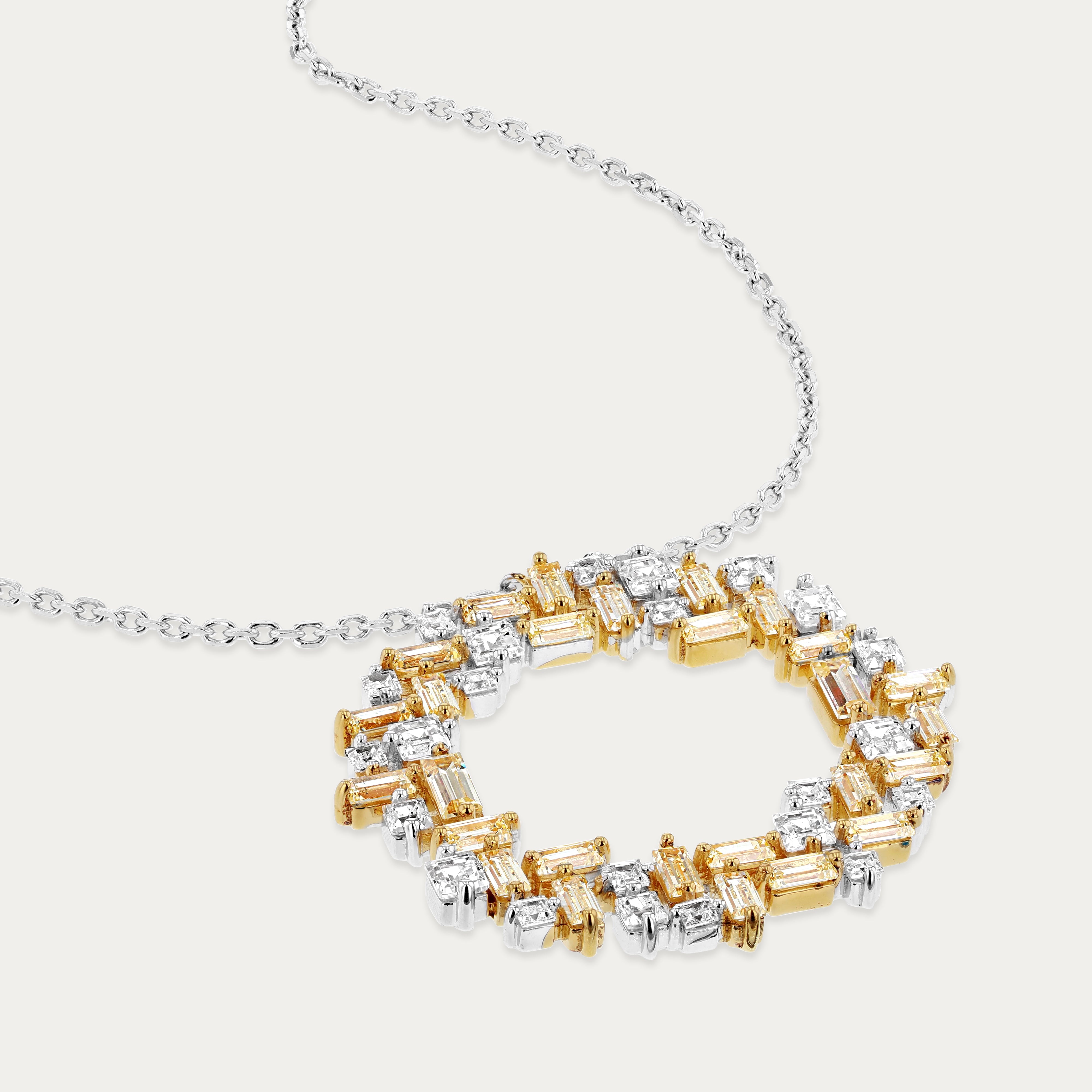Silver Light Wreath Necklace