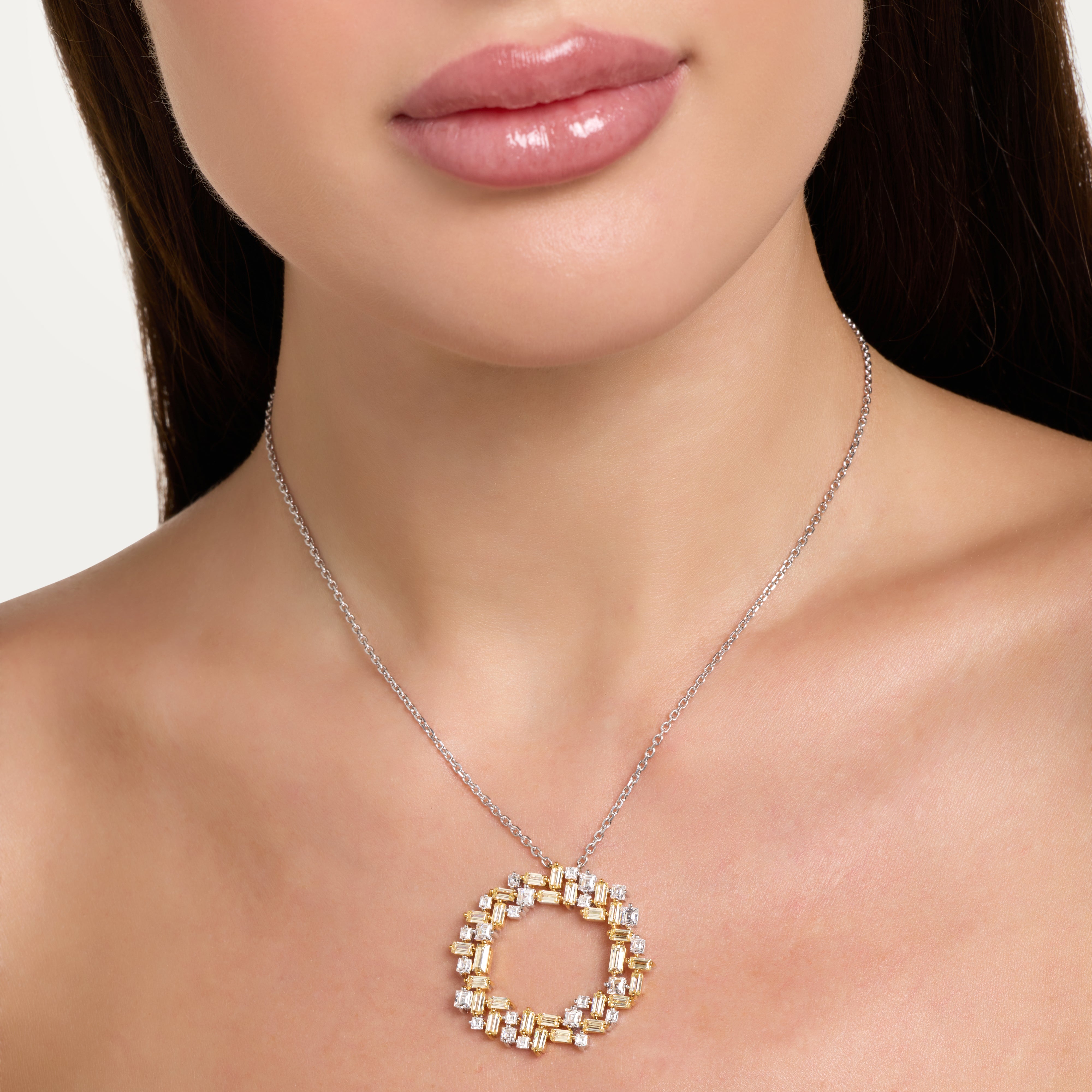 Silver Light Wreath Necklace