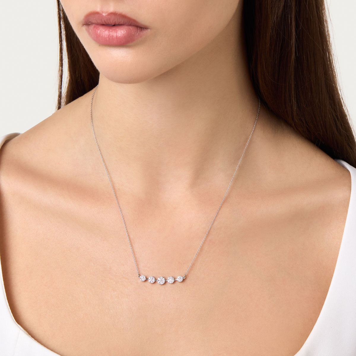 Refined Bar Lab Grown Diamond Pendant