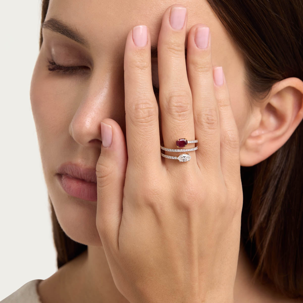 Signature Pear Lab Grown Diamond Ring