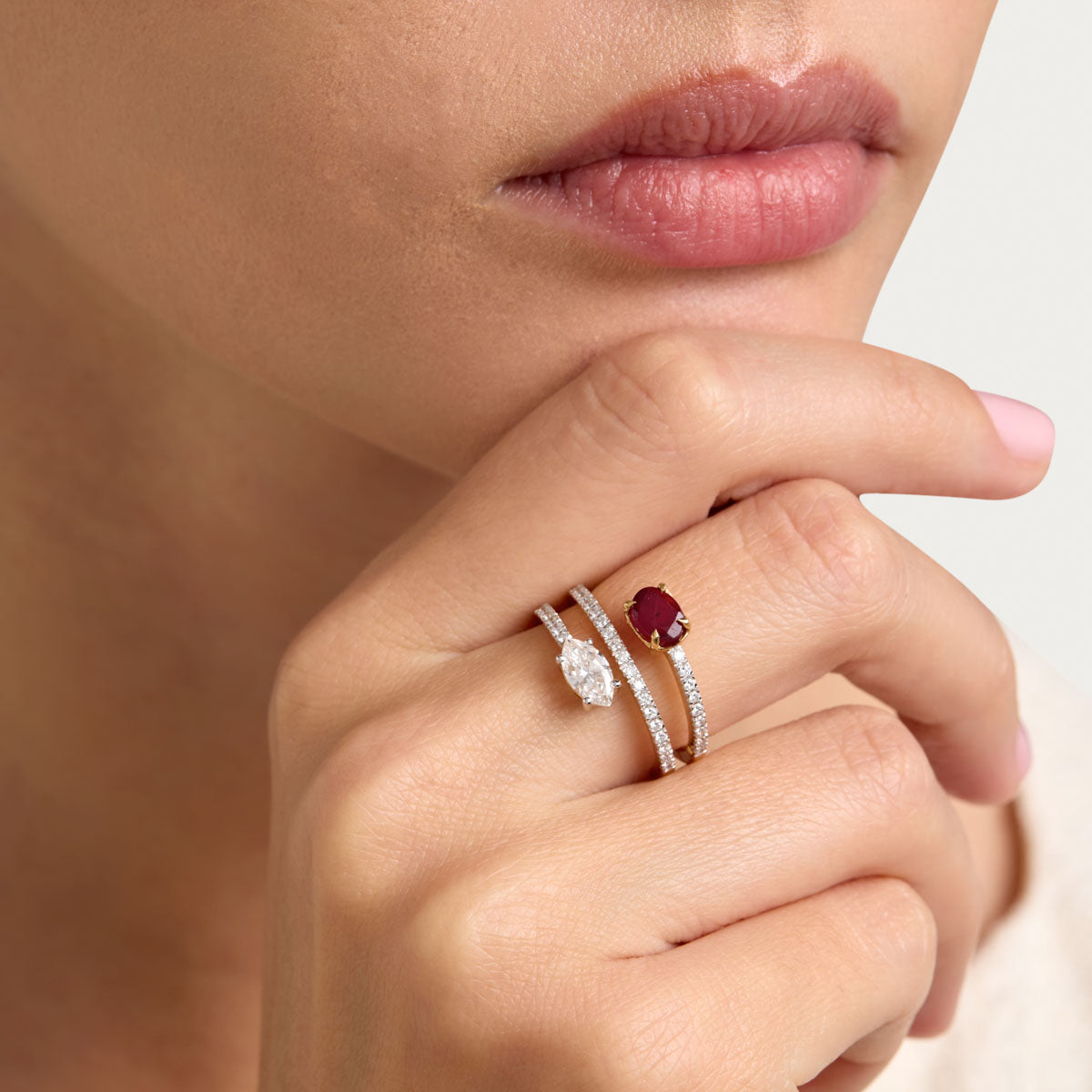 Signature Pear Lab Grown Diamond Ring