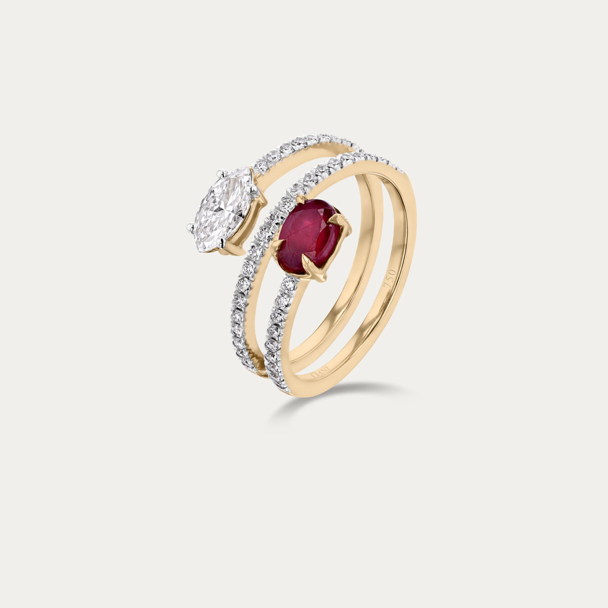 Signature Pear Lab Grown Diamond Ring