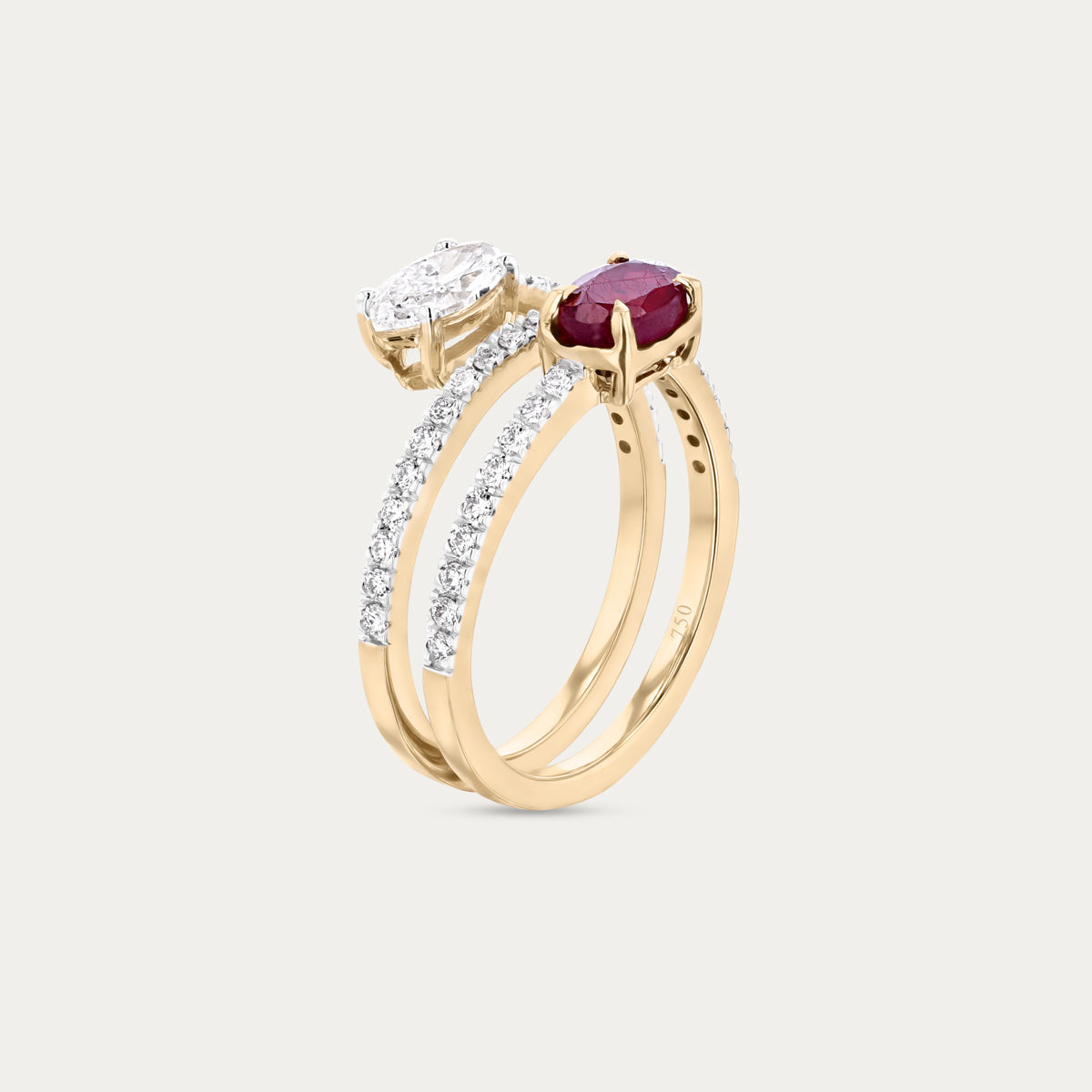 Signature Pear Lab Grown Diamond Ring