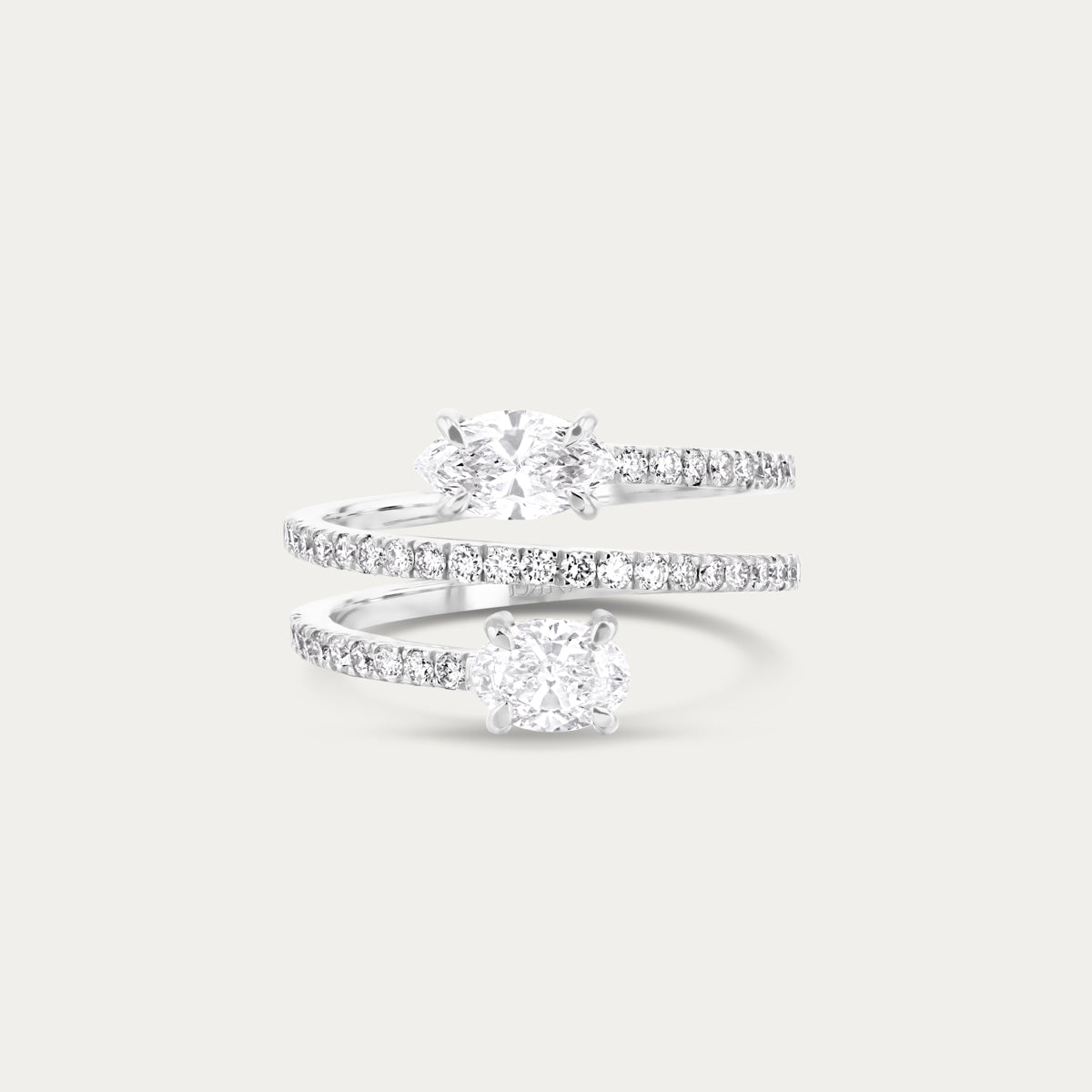 Modern Wrap Lab Grown Diamond Ring