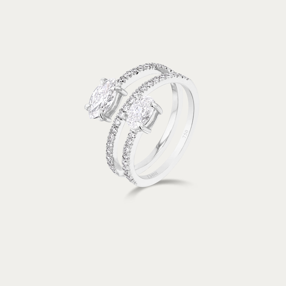 Modern Wrap Lab Grown Diamond Ring