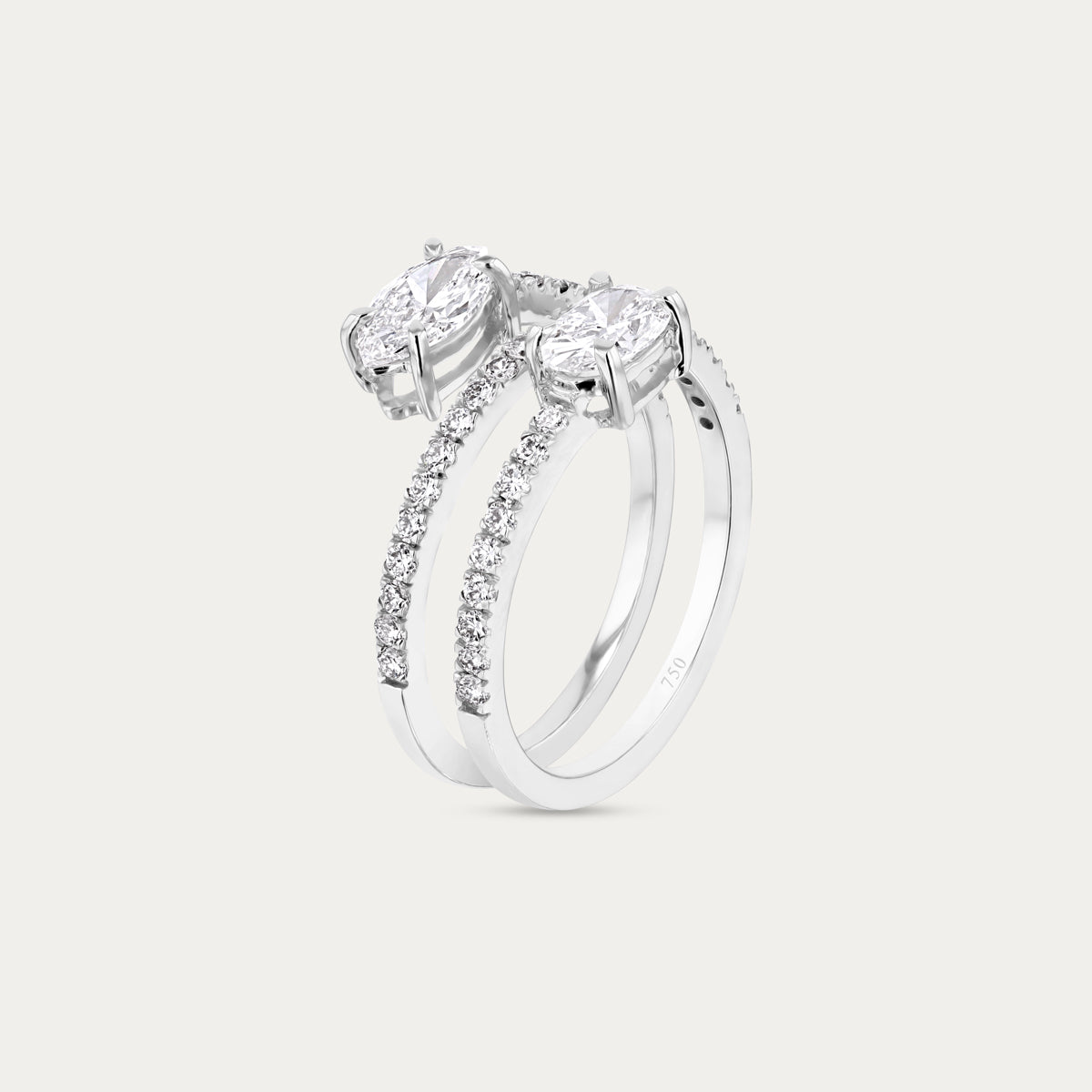 Modern Wrap Lab Grown Diamond Ring