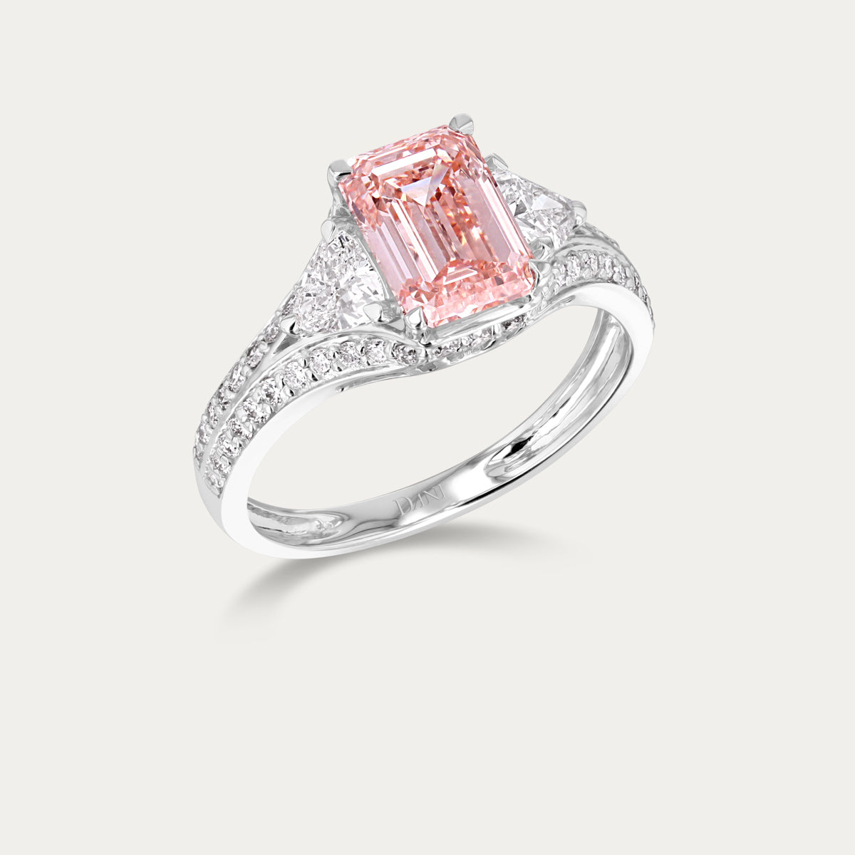 Timeless Emerald Lab Grown Diamond Ring