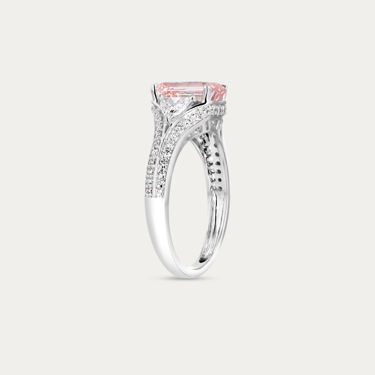 Timeless Emerald Lab Grown Diamond Ring