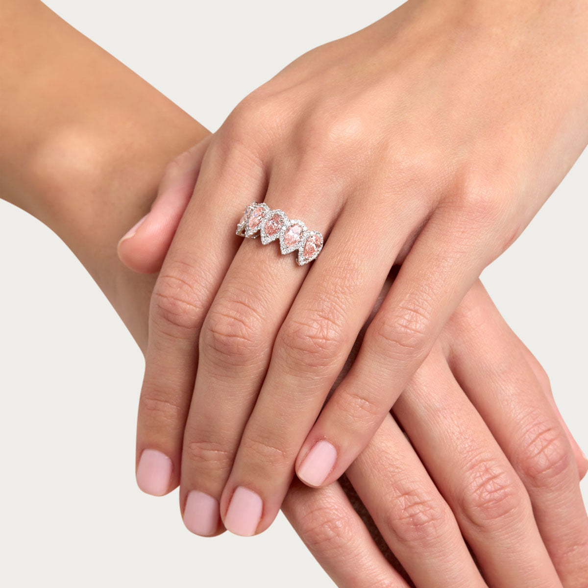 Pear Elegance Lab Grown Diamond Band