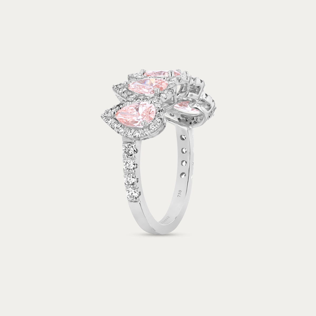 Pear Elegance Lab Grown Diamond Band