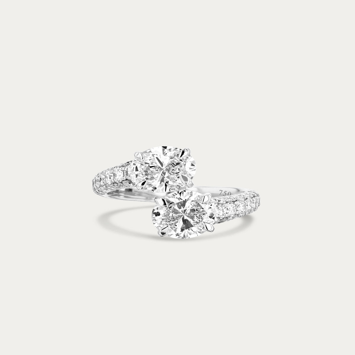 Modern Oval Lab Grown Diamond Ring