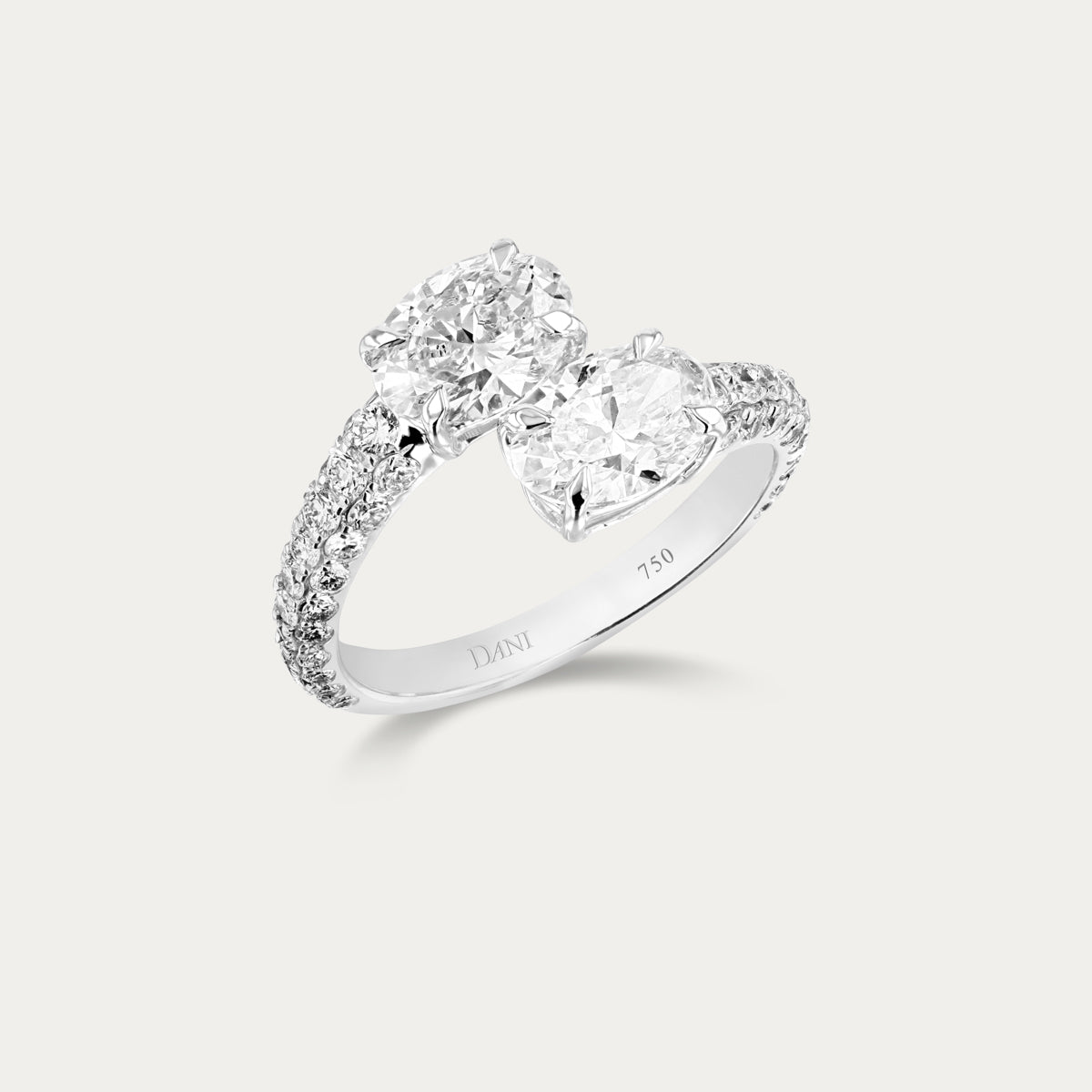 Modern Oval Lab Grown Diamond Ring
